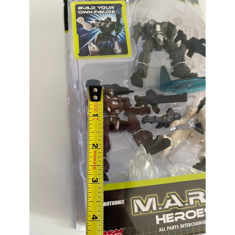 M.A.R.S Heroes Parts Interchangeable Create & Build Robot Action Figures Set New - Picture 4 of 5